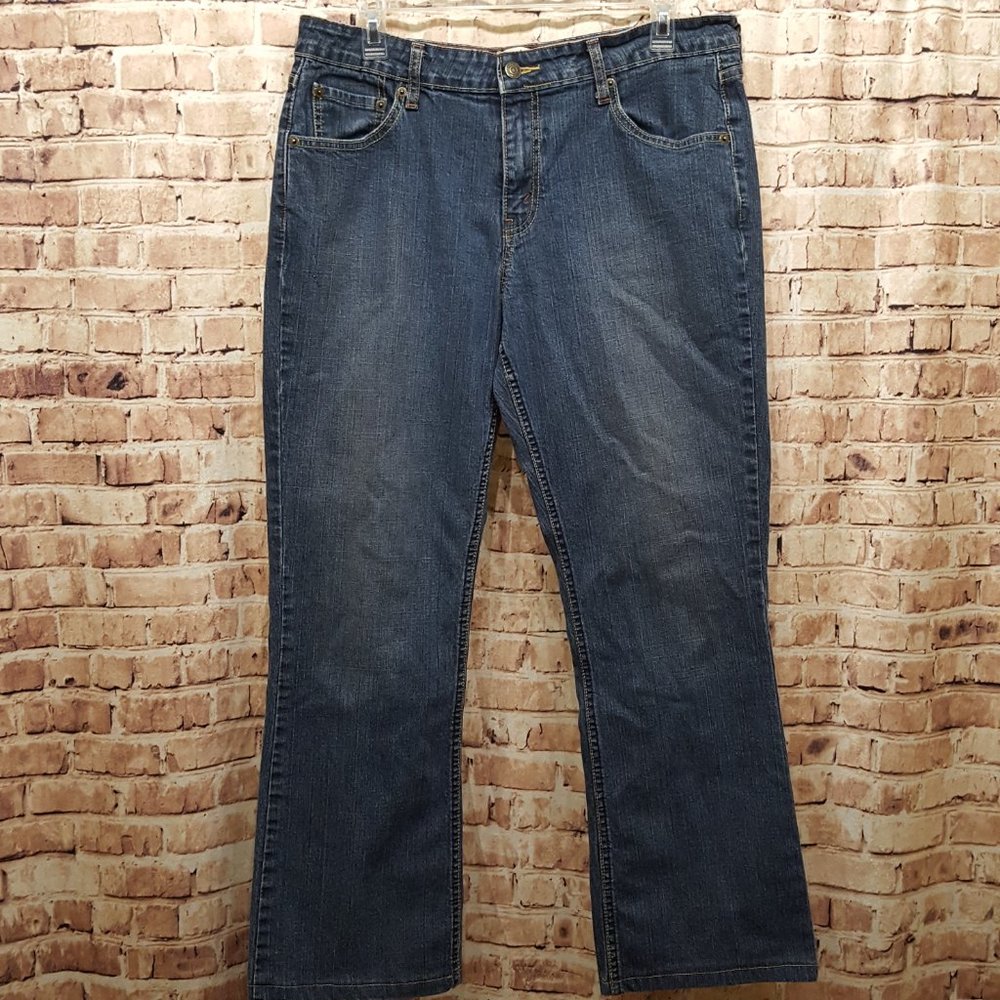 Levi Strauss Signature Jeans Stretch Low Rise Boot Cut Size 12 Medium